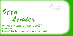otto linder business card